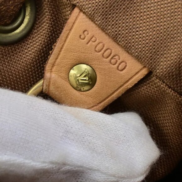 LOUIS VUITTON Montsouris MM Backpack Bag Monogram Leather Brown M51136 77ED313 main image 16